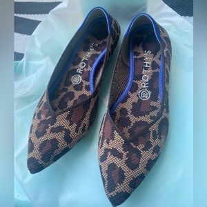 Rothy's The Point Flat Leopard Print